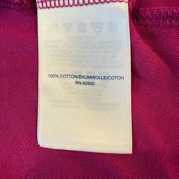 Lands' End Women's Fuchsia cotton Tank Top/size MP - Picture 4 of 6